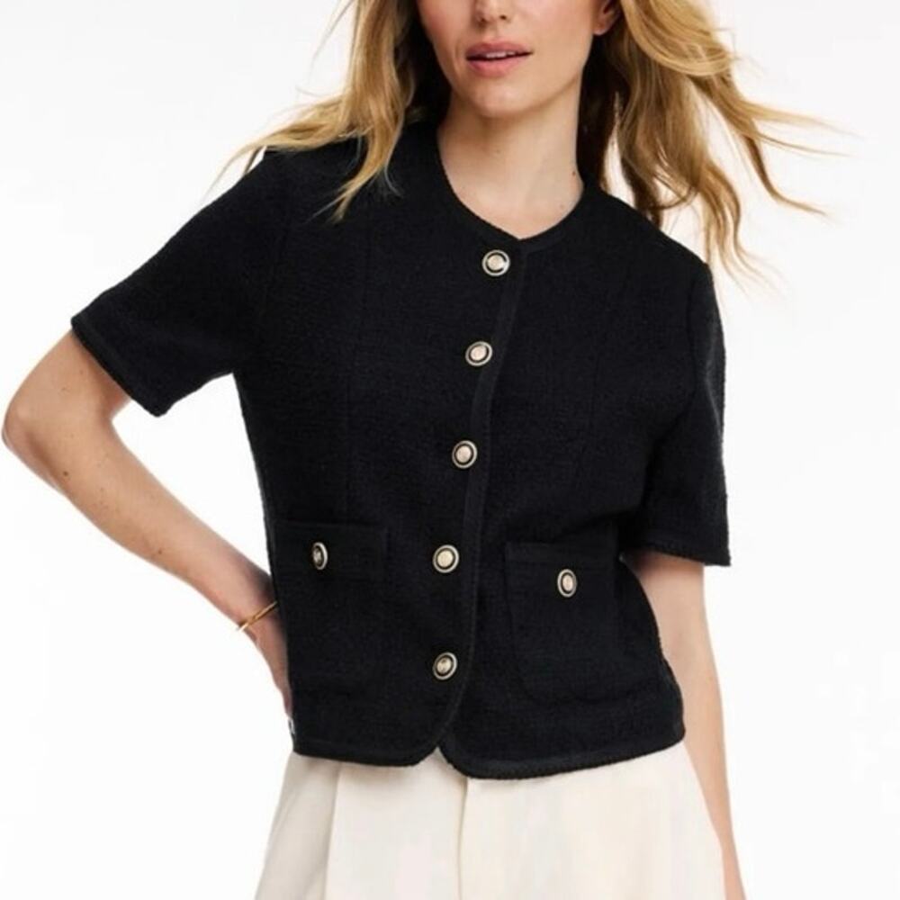 DUNST Summer black Tweed Jacket Small